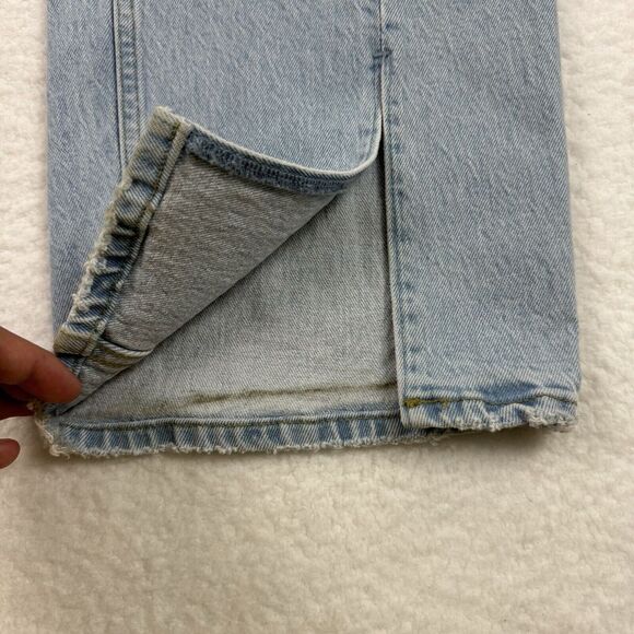 Abercrombie & Fitch Jeans Women's 36/22S Blue 90s Straight Ultra High Rise Denim - Picture 12 of 13